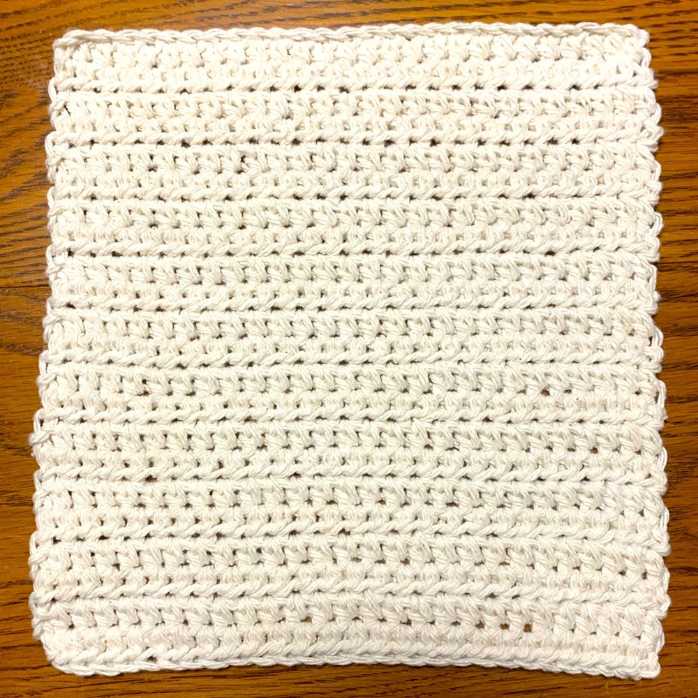 Handmade crocheted wash cloth/potholder/hot pad